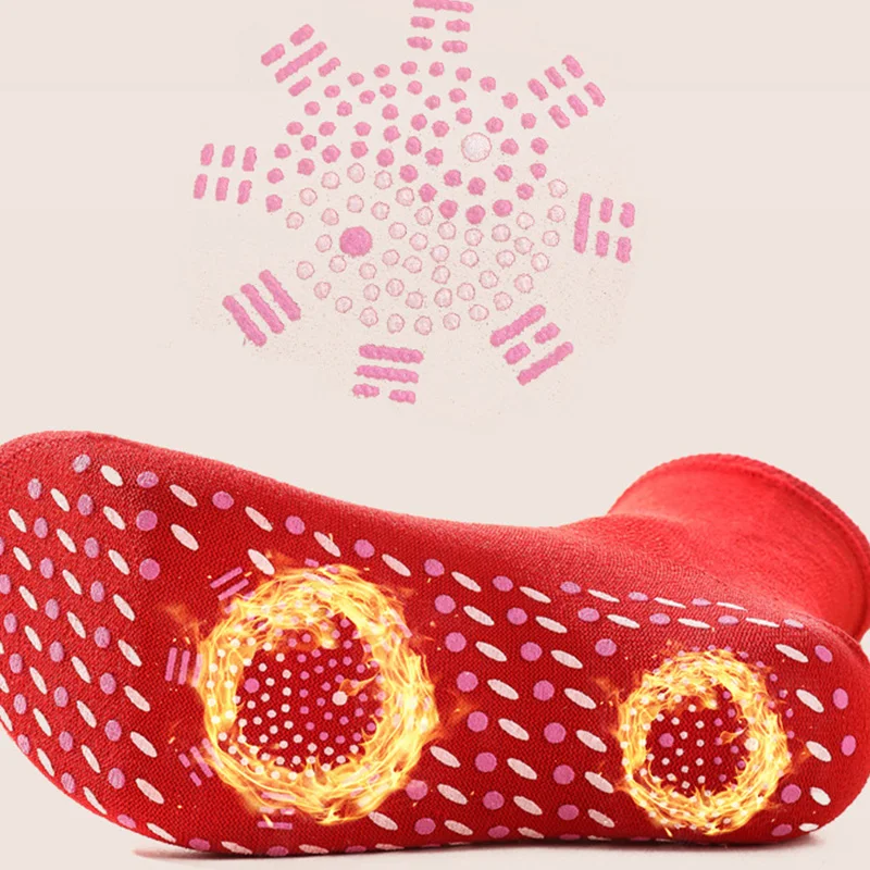 Winter Warm Socks Self-Heating Health Socks Pain Relief Outdoor Anti-Cold Therapy Magnetic Thermal Stockings for Men Women