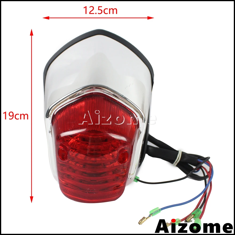 Universal Motorcycle Tail Light For Harley Yamaha Suzuki Honda Shadow Sabre 1100 VT1100C2 VT400 VT750 Taillight Brake Stop |