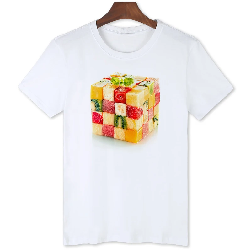 

Fruit Magic Cube T-shirt Original Brand Men's Tshirt New Style Summer Casual Tees Tops B1-161