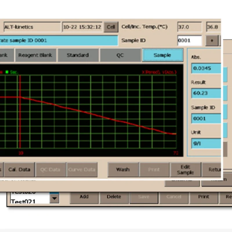 Labtex IVD ES-101C Клиническое оборудование Полуавтоматический химический анализатор