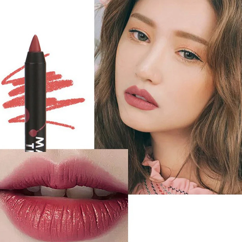 

12 цветов Сексуальная матовая помада для губ, подводка для губ, Водостойкая Подводка для губ, карандаш, матовая нюдовая подводка для губ, набо...