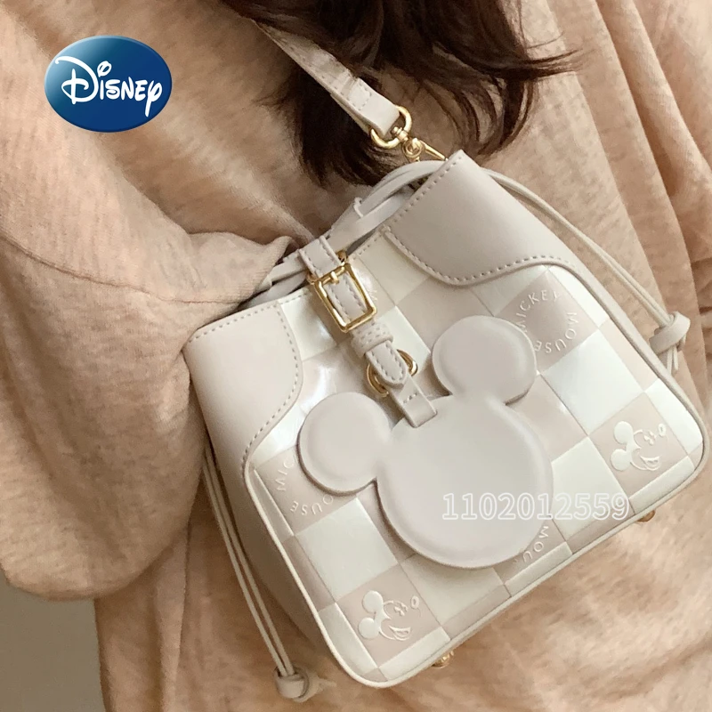 Disney Mickey New Women's One Shoulder Crossbody Bag Cartoon Mini Bag Fashion Trend Women's Handbag Luxury Brand High Quality