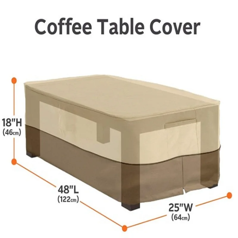 

Outdoor Patio Dustproof Furniture Garden Covers Protection Tea Cover Tables Coffee Case Waterproof Table Household