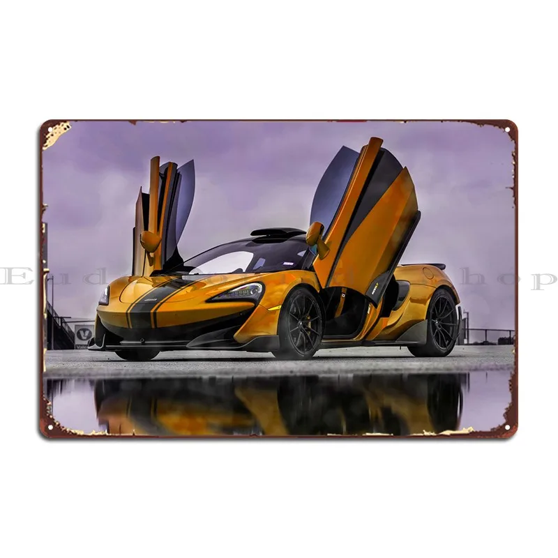 

Металлический плакат Mclaren Hyper Car, персонализированный Забавный Настенный декор для бара, пещера, жестяной плакат