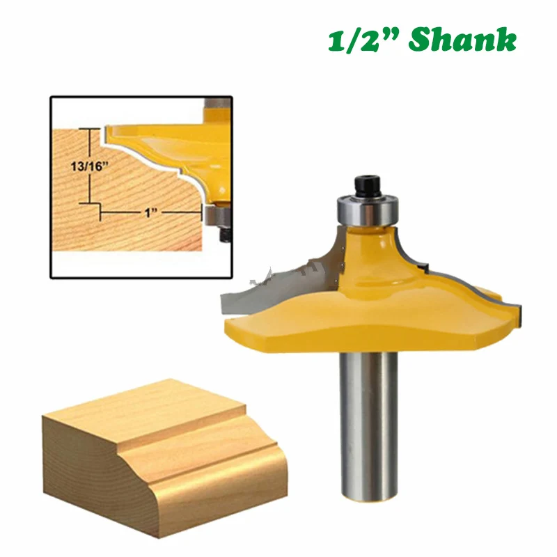 

1PC 1/2" 12.7MM Shank Milling Cutter Wood Carving Table Corner Bit Molding and Edging Router Classical Ogee Woodworking Milling