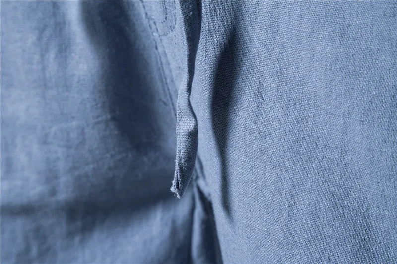 AIOPESON 100% Cotton Linen Men's Shorts Solid Color High Quality Summer Home Wear for Men New Beach Board | Мужская одежда