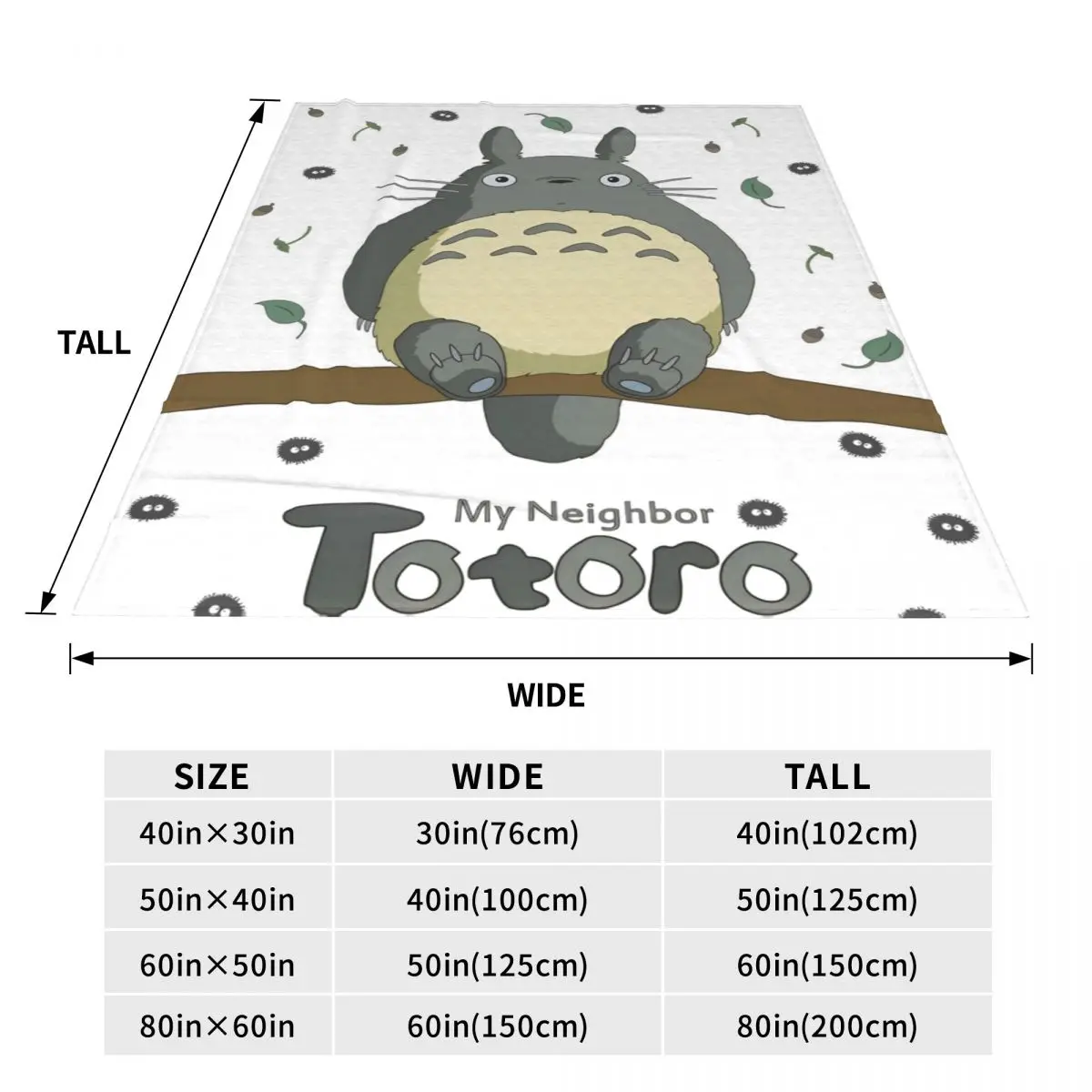 Cartoon Funny Cute T-Totoros Blankets Fleece Summer Air Conditioning Portable Ultra-Soft Throw Blanket for Bedding Office Quilt