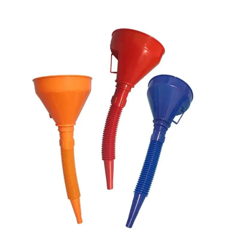 

Car Funnel Oil Fuel Filling Tools Anti-splash Plastic-Funnel Motorcycle Refueling Tool with Filter Durable Auto