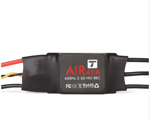 T-MOTOR ESC Air 40A (2-6S 600 Гц без BEC) бесщеточный электронный регулятор скорости двигателя для мультикоптера