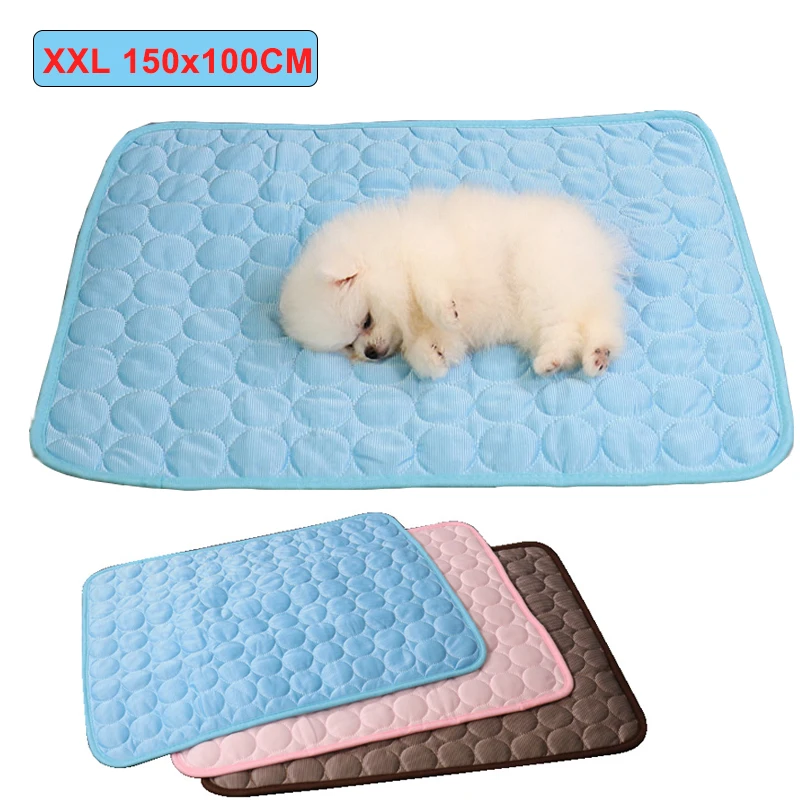 

Dogs Cat Pet Pet Cat Bed Large Cold Mat Blanket Blanket Small Extra Accessories Durable Sofa Pad Big Cooling For Ice Dog Summer