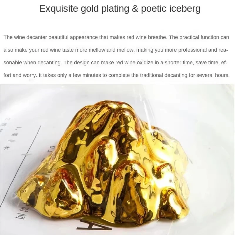 Iceberg водопад красное вино быстрый графин для вина хрустальное стекло прозрачный
