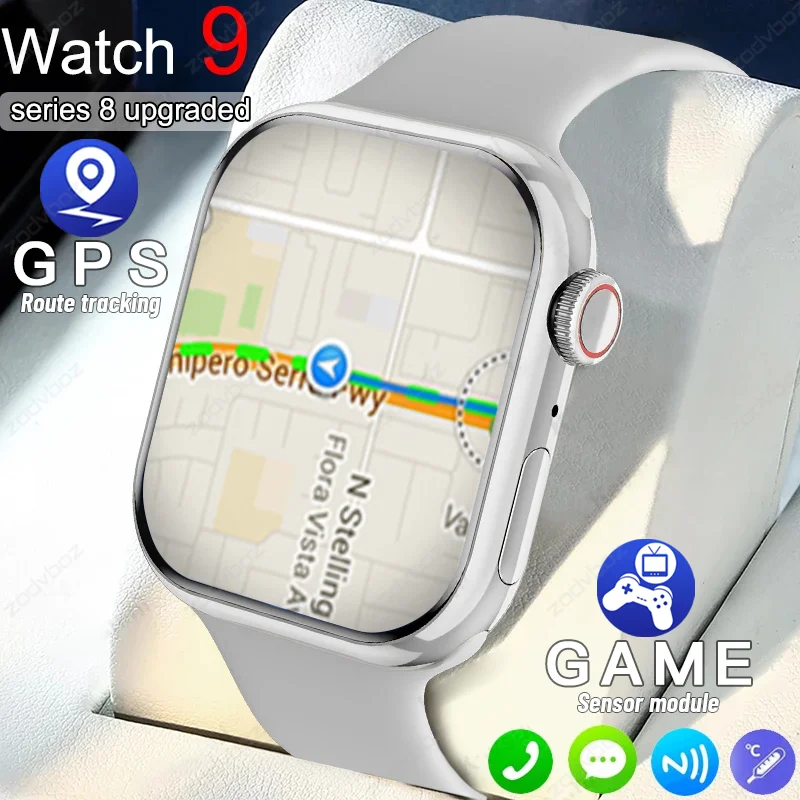

2023 NFC Watch 9 Game GPS Smart Watch Men Women Health Fitness Bluetooth Call Sports Smartwatch For Apple Watch PK HK9 PRO MAX