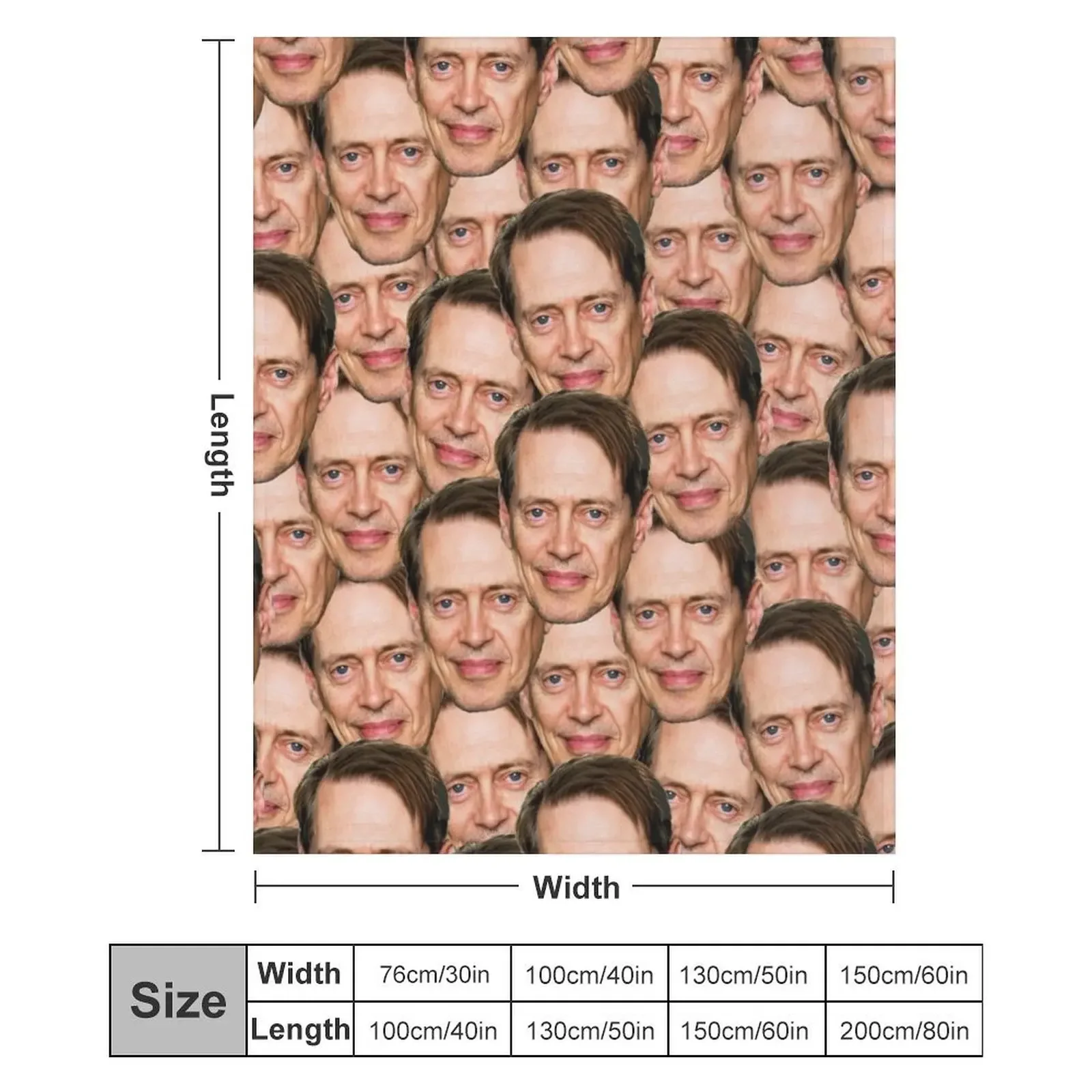 Steve Buscemi трендовый дизайн головы Плед Мягкий плед Очень большой Дизайнерские