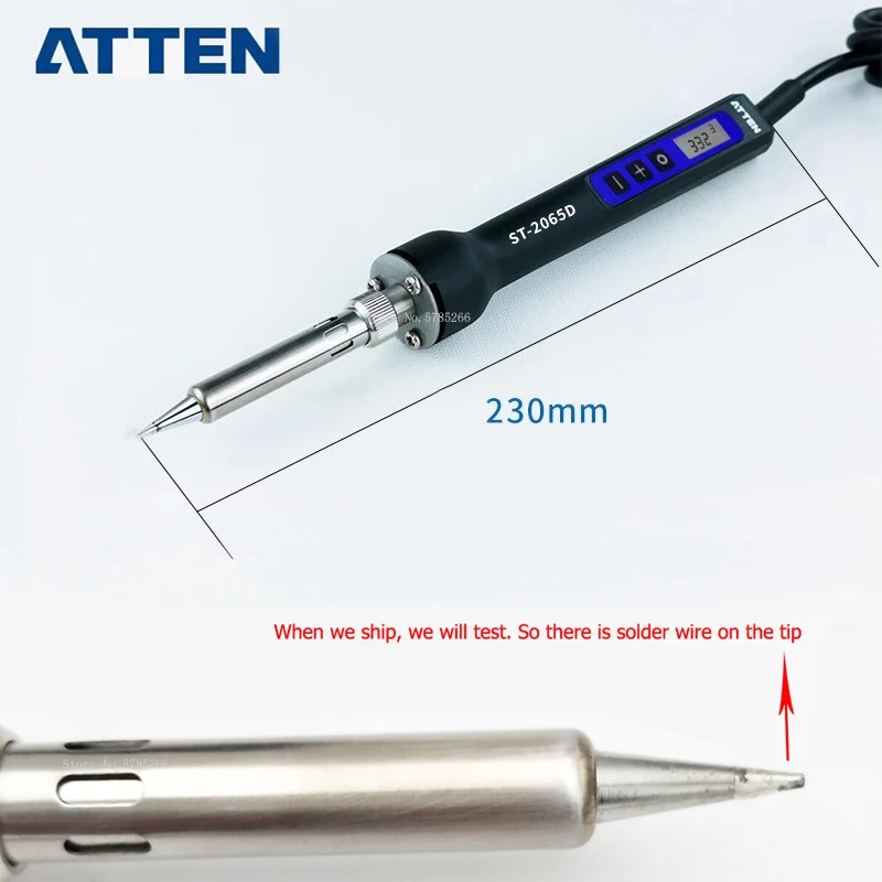 ATTEN паяльник с регулятором 65/80/150 Вт регулируемая температура светодиодный экран