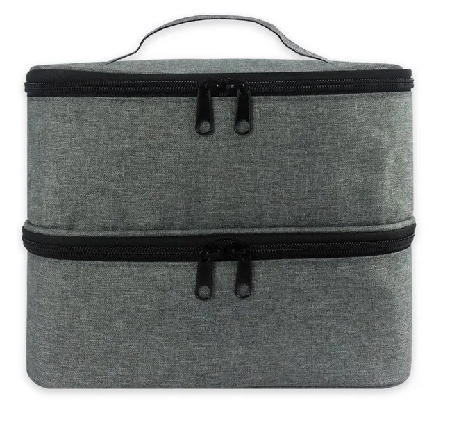 

Органайзер для лака для ногтей с отверстиями, 30 бутылок (0,5 fl.oz), лампа для ногтей, лак для ногтей, инструменты для маникюра, чехол для переноск...