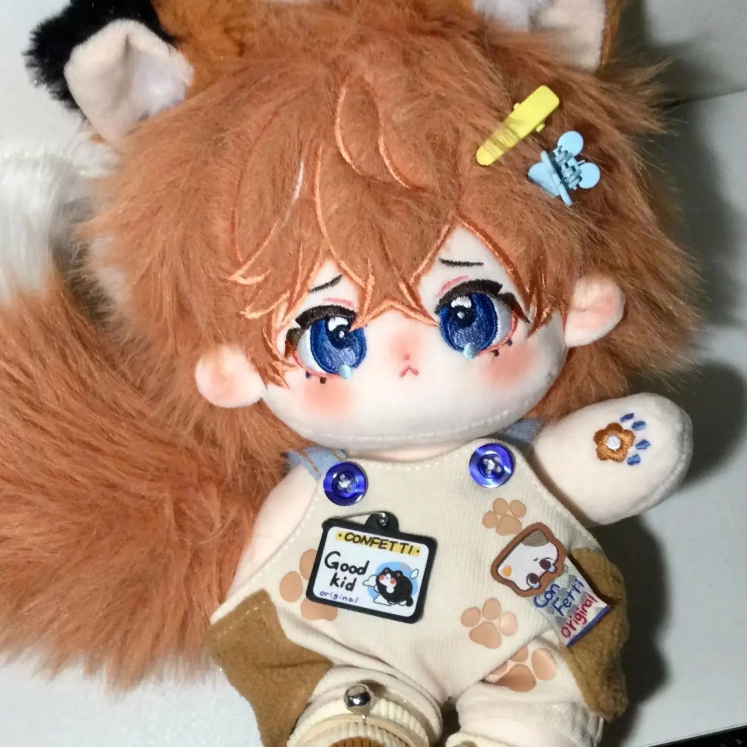 

20cm Genshin Impact Tartaglia Cute Plush Stuffed Doll Body Cosplay Dress Up Dolls Mascot Plushie Pillow Fans Xmas Gift FF1