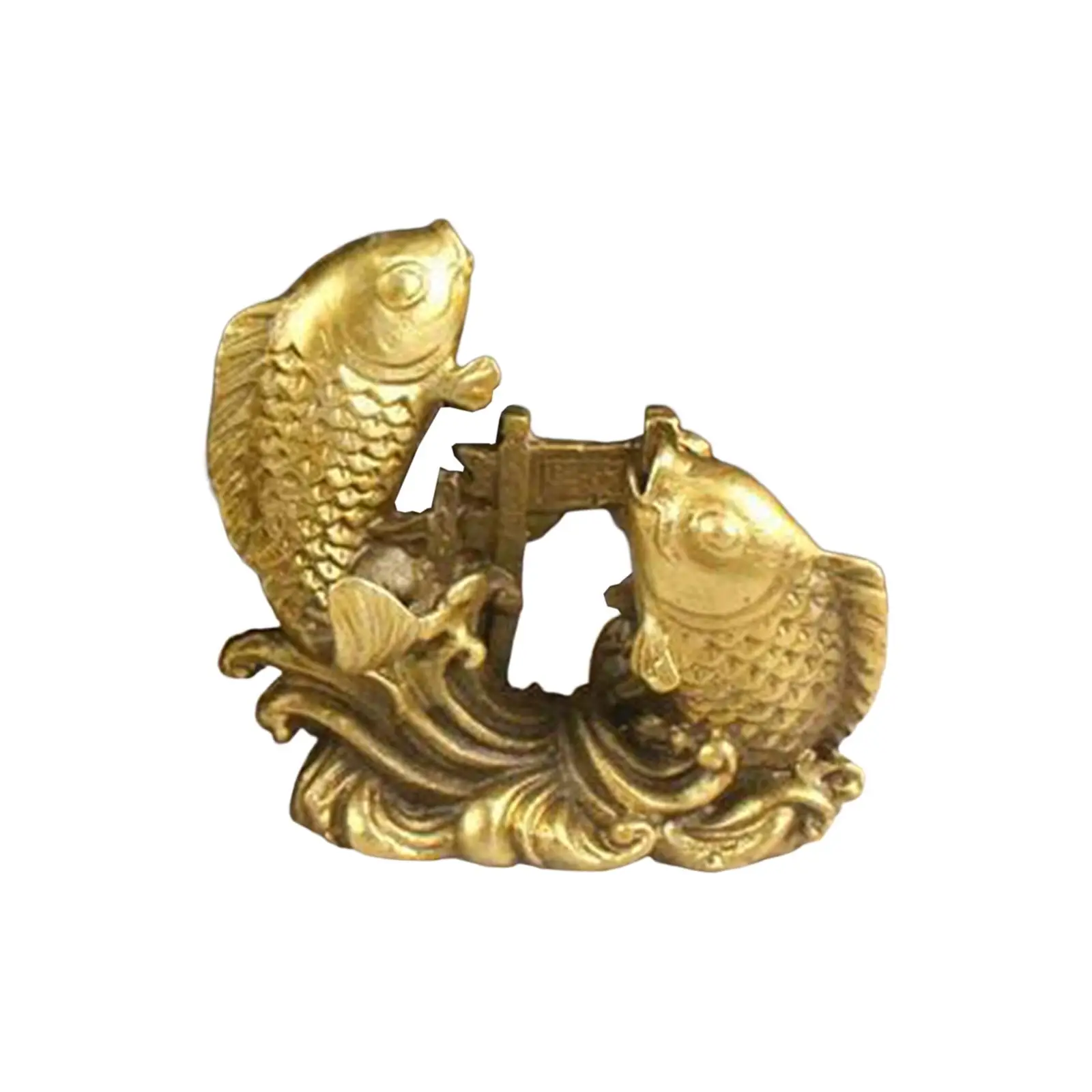 

Fish Leaping Dragon Gate Ornament Fittings Centerpiece Durable Hand Carved