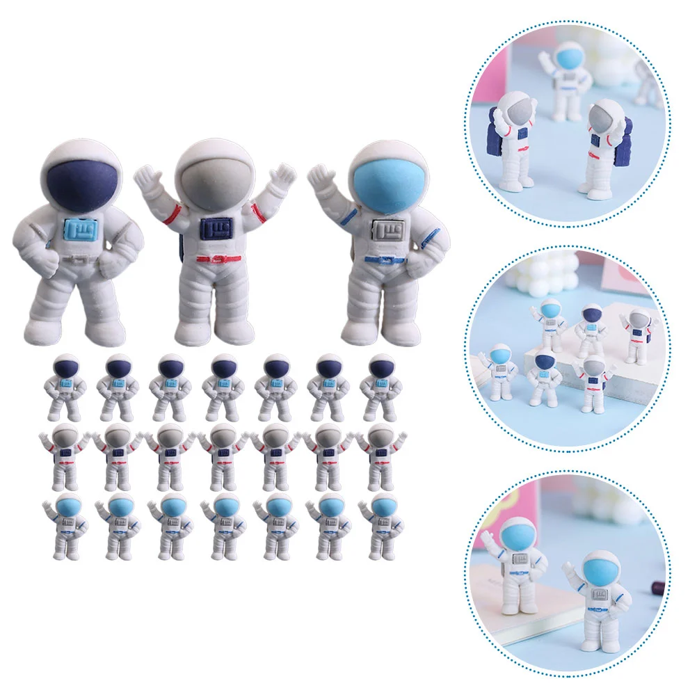 

24 Pcs Small Erasers Students Bulk Cute Spaceman Gifts Mini Classroom Boys Educational
