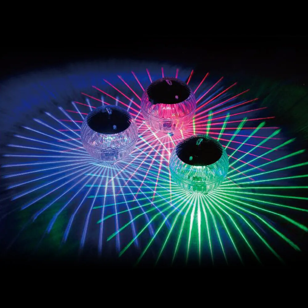 

Outdoor Floating Underwater Ball Lamp Solar Powered Colorful Changing Swimming Pool Party Birth Night Light for Garden Lighting