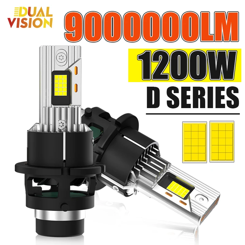 

Суперяркие Светодиодные Лампы Для Автомобильных Фар D2S D4S Canbus HID D2R D4R Xenon 1200W 6000K, Plug And Play, Turbo Lamp