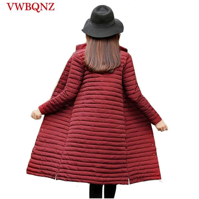 

2022 Autumn Winter Women Down Cotton Jacket Warm Outerwear Plus size 3XL Parkas Slim Stand Long Coat Solid Casual Female Jacket