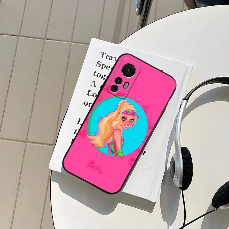 Фото Мультяшный B-Barbies, кукла, принцесса, телефонный чехол для Redmi Note 12S 12 11 11R 10 7 8 9 T 10A A2 Pro Plus, Черный силиконовый чехол №4