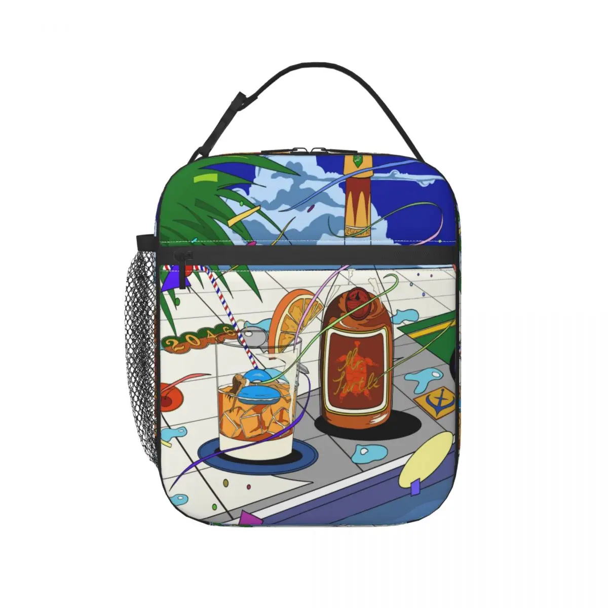 

Lunch Bag Thermal Insulated Tote Pouch Kids School Bento Portable Dinner Container Picnic Food Storage Wine By The Pool