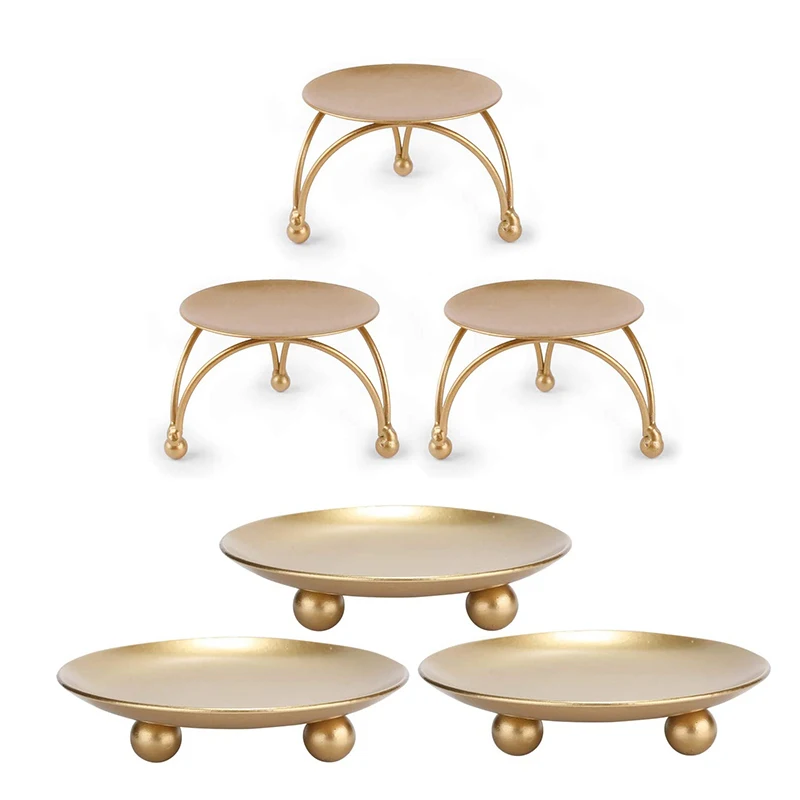 

Подсвечник, набор из 6 железных подсвечников, декоративный золотой железный подсвечник для свадьбы, вечеринки, фестиваля