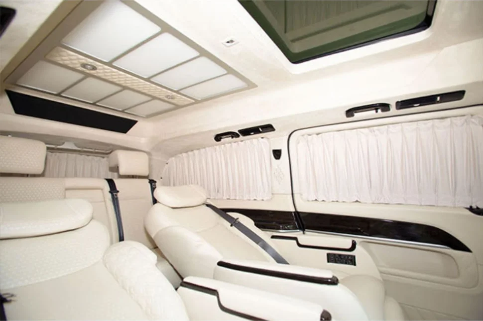 Цветные солнцезащитные шторки на окна W447 класса люкс для V-Class Vito W447 V260 V250 V220d Metris MPV Van (art.: 3920da11aa2ee) - 3920da11aa2ee
