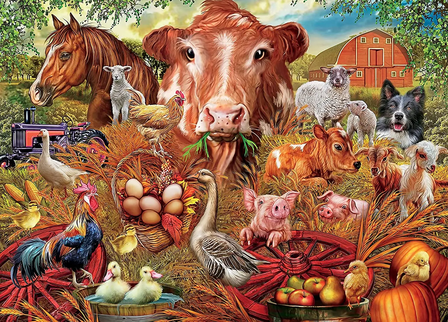 

Animal Kingdom Farm wooden educational toys jigsaw puzzle