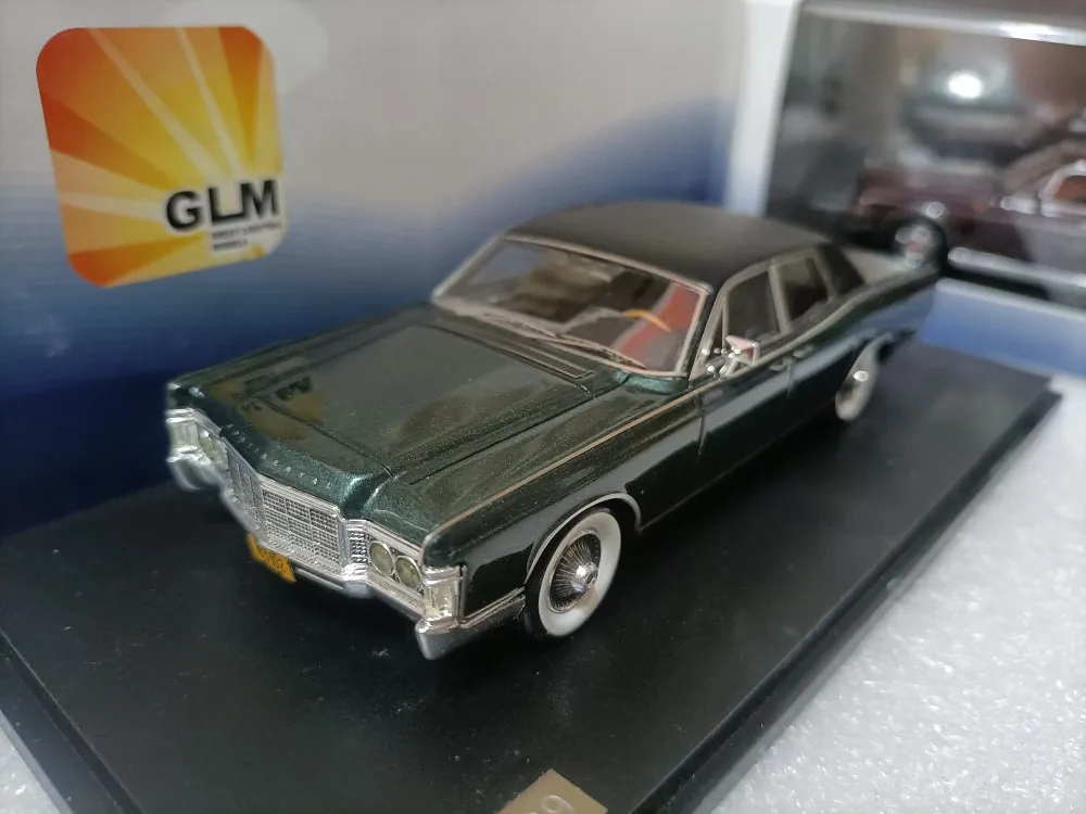 

GLM 1/43 Lincoln Continental Coupe 1969 Metal Green Resin Car Model