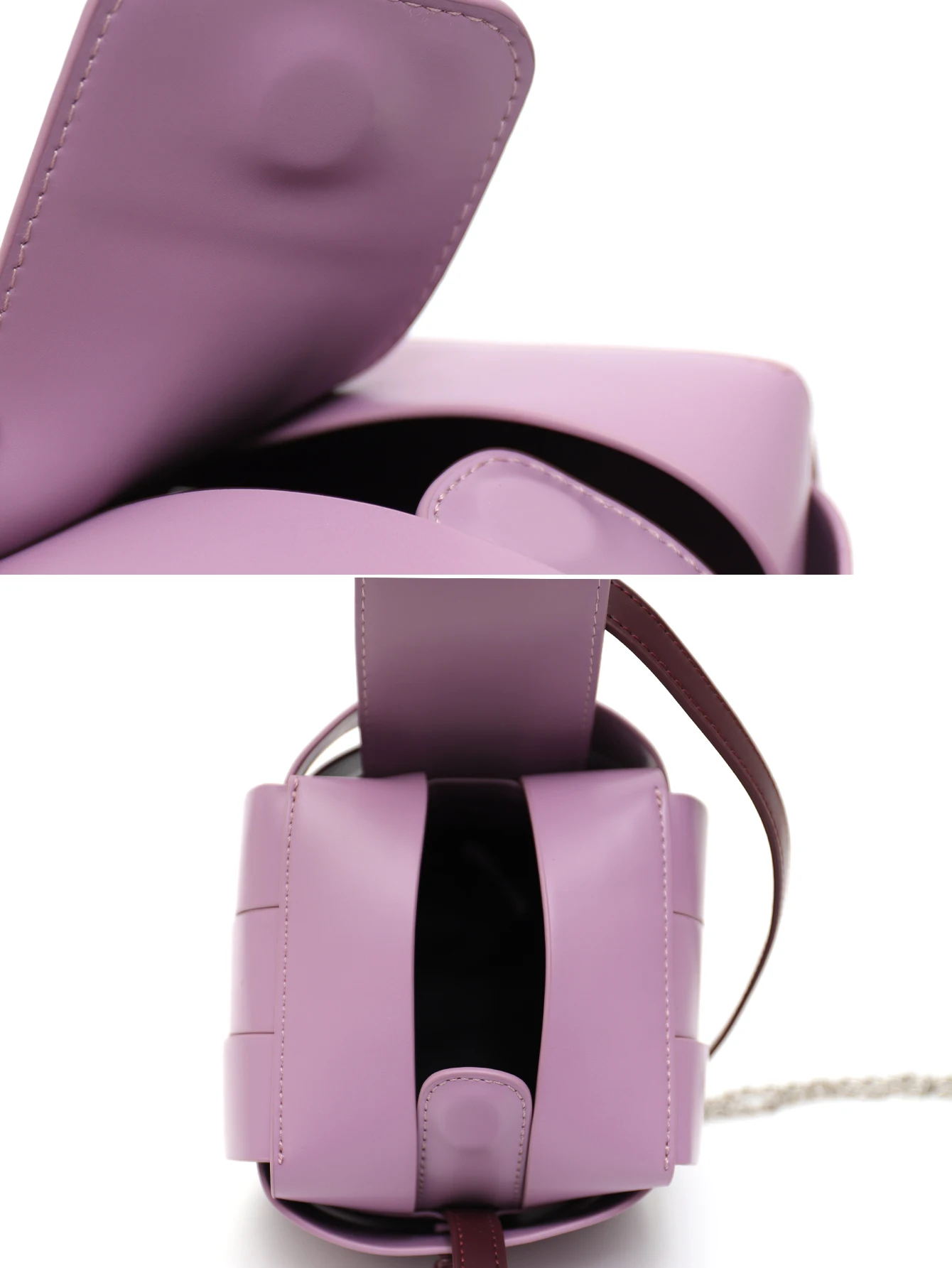 CEZIRA Fashion Chic Design Women Top-handle Bags Flap Square Shoulder Handbags PU Leather Patchwork Long Chain Cross Body Purses