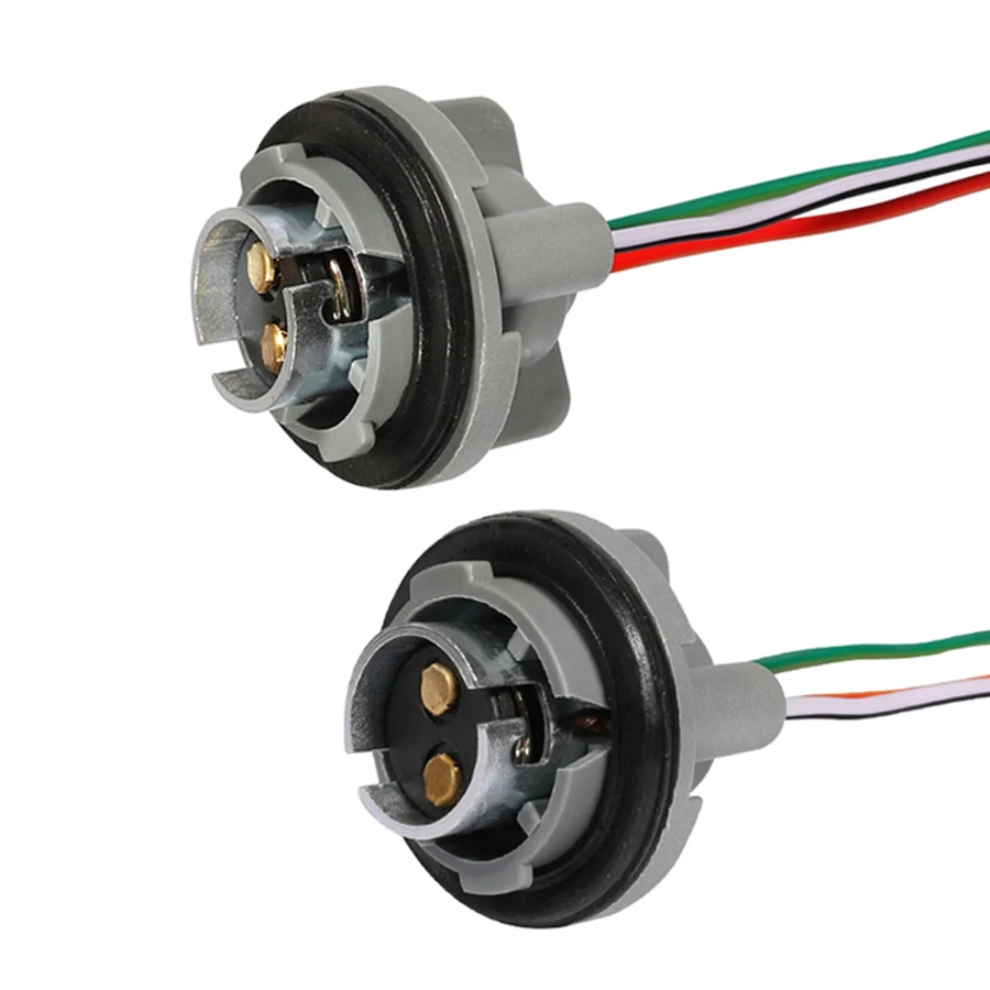 

1 пара, 1157 BAY15D P21/5 Вт, держатель адаптера, розетка для автомобильных стоп-сигналов, основание, соединительный провод