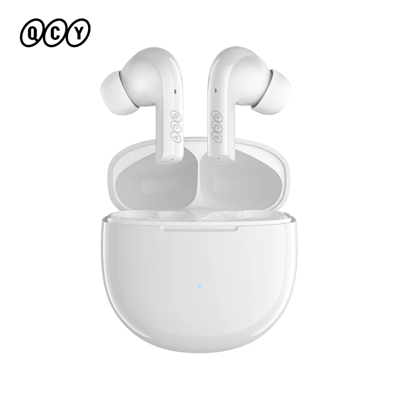 

QCY T18 Wireless Earphones TWS Bluetooth 5.2 Earbuds QCC3050 aptX Voice 32kHz aptX Adaptive HD Call Headphone Connect 2 Devices