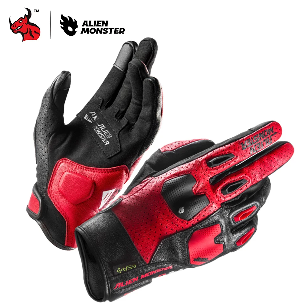 

Мотоциклетные перчатки для мужчин, летние вентилируемые перчатки для езды по бездорожью с прочной сеткой из натуральной кожи