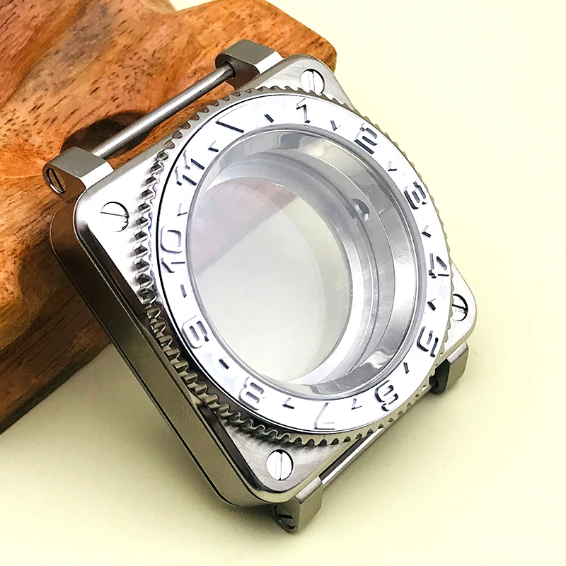 Купить Корпус из нержавеющей стали Mod Seiko NH35 SKX007, квадратная кабина, сменный чехол, подходит для часов NH35 NH36, чехол для дайвинга с сапфировым стеклом