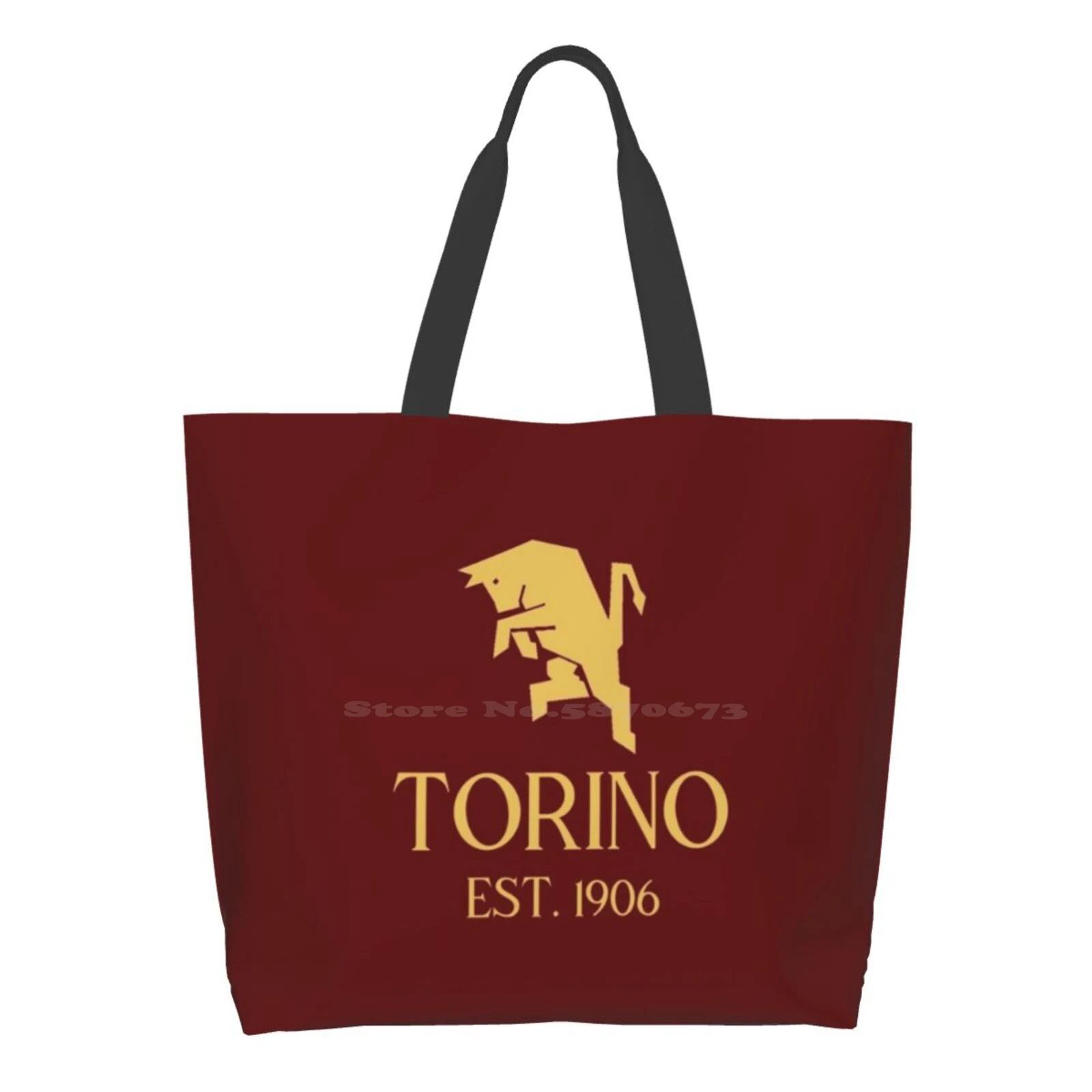 Золотая многоразовая сумка Torino для покупок, большая сумка Torino, футбольный клуб Il Toro, Турин Piemonte La Granata Il