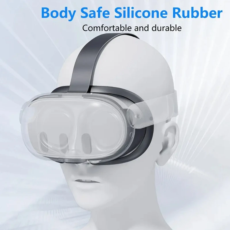 Силиконовая маска для лица с защитой от пота