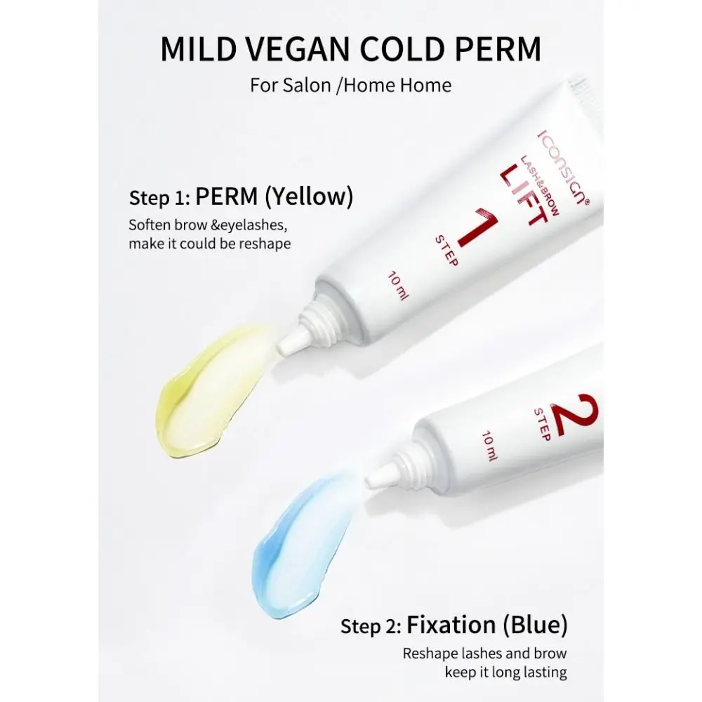 Набор для фиксации ресниц и бровей 10 мл 8-12 минут шаг 1 2