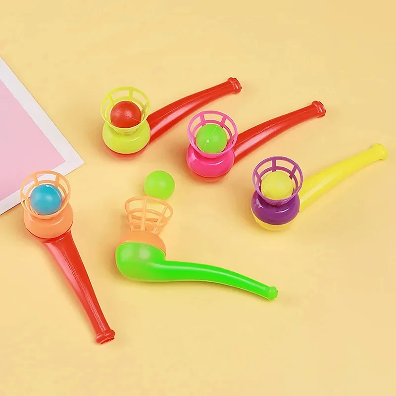 10 шт. подвесная выдувная трубка выдувной мяч стержень игра для детей тренировка