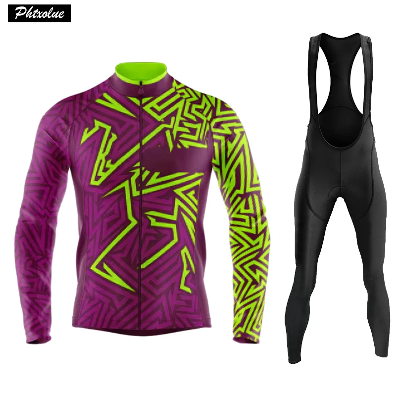 Мужская Зимняя Теплая Флисовая одежда для велоспорта комплект велосипедной