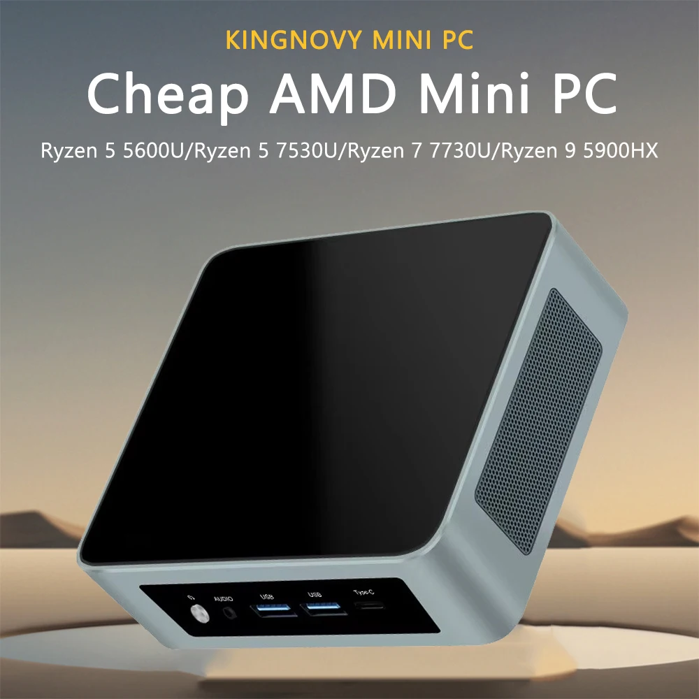 Мини-ПК Kingnovy AMD Mini PC Ryzen 95900HX R7 7730U R5 7530U Windows 11 ...
