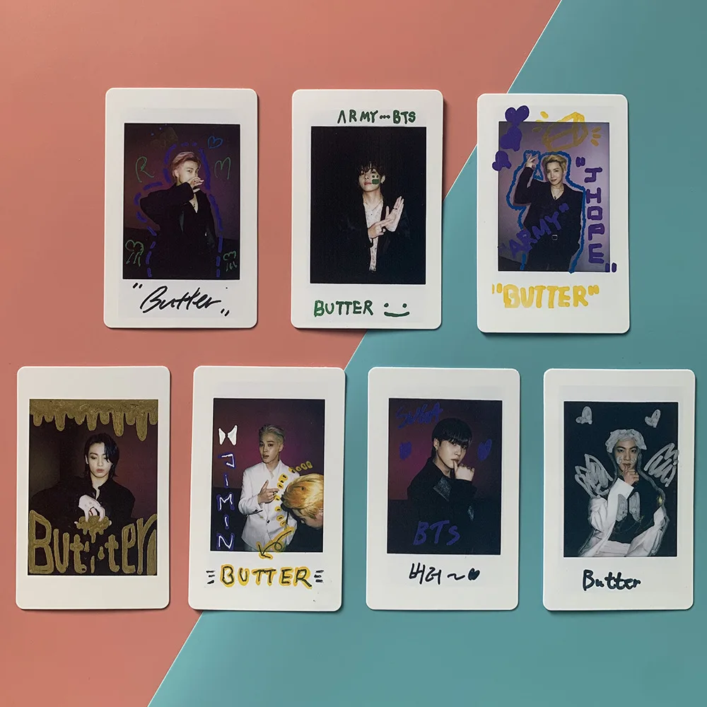 

7pcs/set Kpop Group Butter Photocard Picture Postal Cards Card Photo Cards LOMO Card