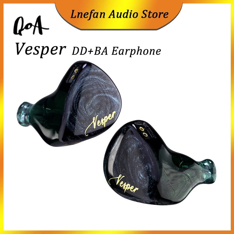 

Наушники-вкладыши QOA Vesper 1BA + 1DD гибридные с монитором