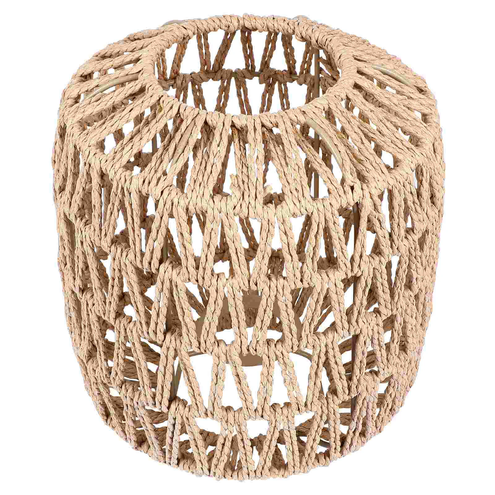 

1pc Chandelier Ceiling Lamp Shade Paper Woven Lampshade Rustic Lampshade Ornament for Home Hotel