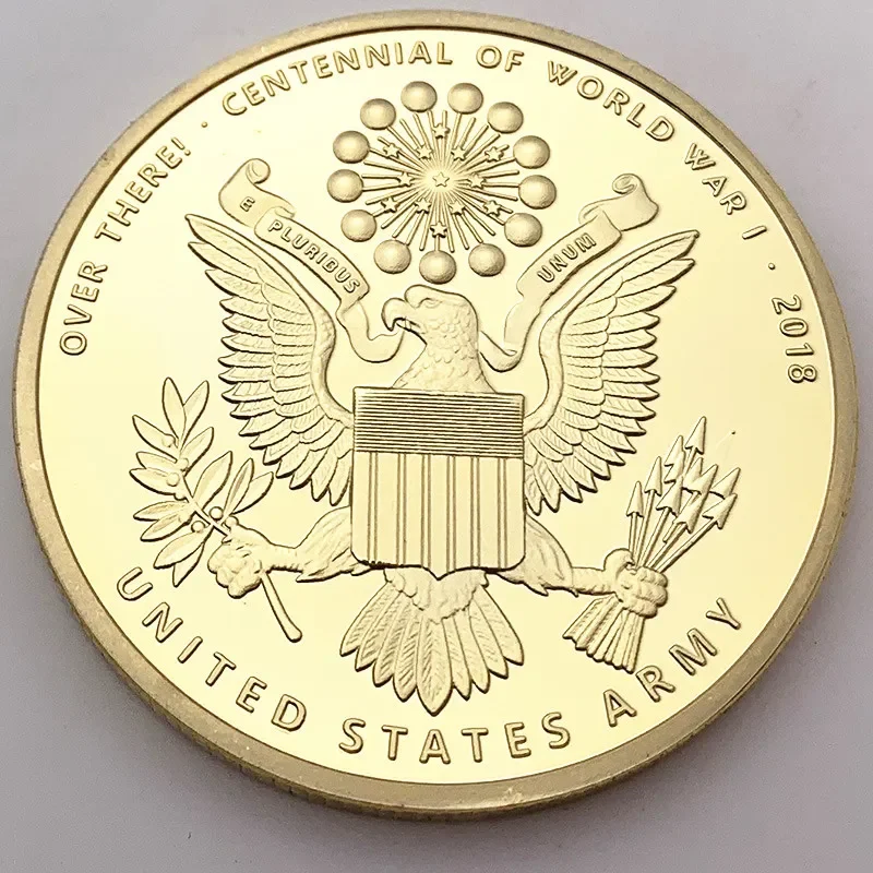 

Gold Plated Soldier Coin Collectible Art Collection Gift Physical commemorative Metal Antique Imitation