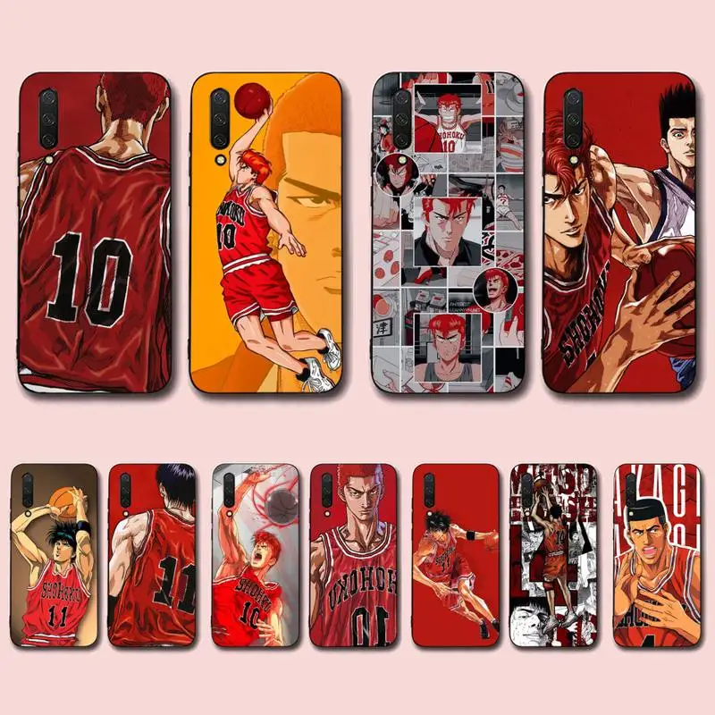 

Japan Comic Slam dunk Sakuragi Phone Case For Xiaomi Mi 5X 8 9 10 11 12 lite pro 10T PocoX3pro PocoM3 Note 10 pro lite