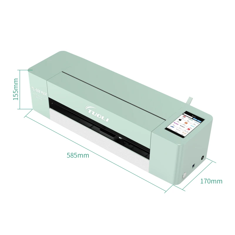 

TL568Max machine for making custom mobile phone skin / sticker / full screen and cover protectors in mobile accessories shop