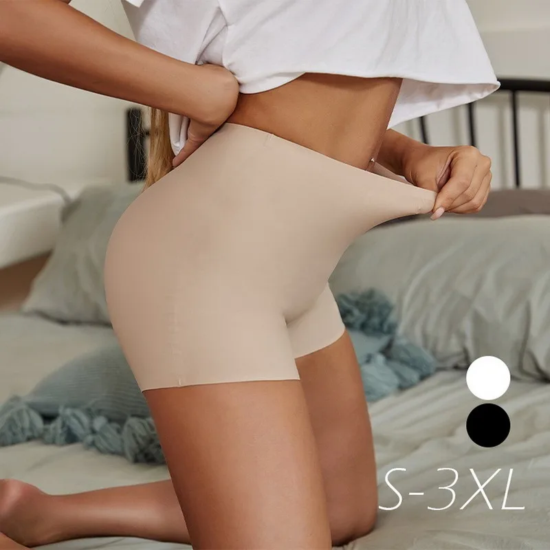 

Seamless Safety Shorts Women's Panties High Waist Tummy Hips Safety Pants Women's High Waist Stretch Shorts Briefs Boxer Briefs