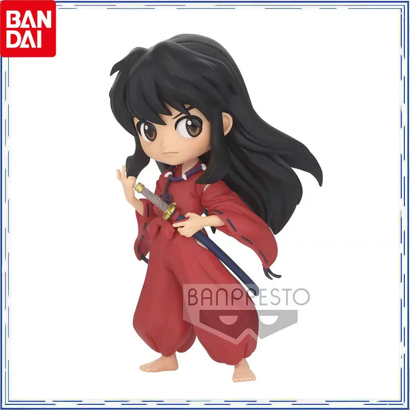 

Bandai Genuine Anime Area Japan Q-version Black Hair Inuyasha Human Form Amusement Action Figure Kawaii Cartoon Characters